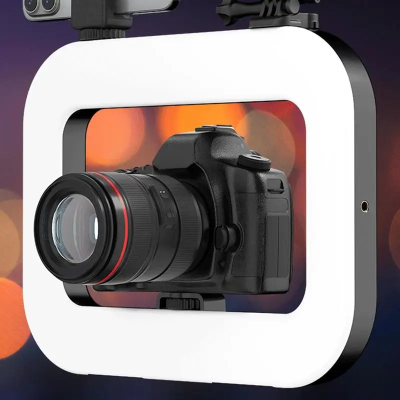 Ring Light Portable Handheld Phone Light Continuous Output Lighting For Vlogging Streaming Studio Filming Content Photography
