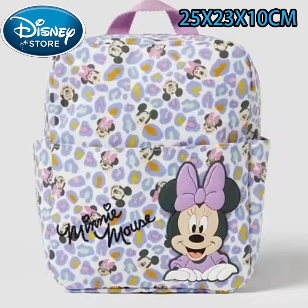 Disney Cartoon Backpack Women\'s Mickey Mouse Donald Duck Pattern Student School Bag Large Capacity Backpack Girls Shoulder Bag