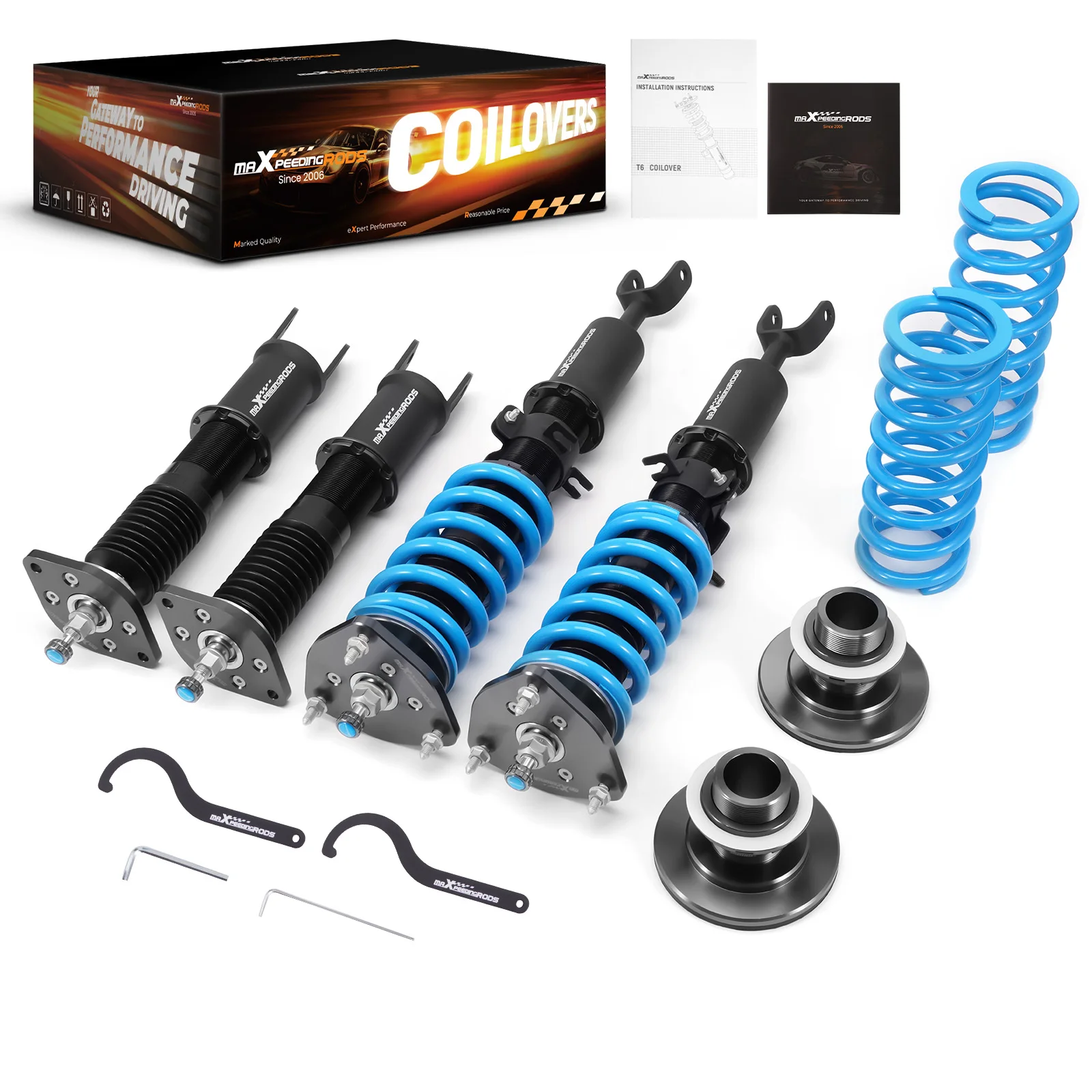 24 Way Damper Coilovers Shocks Suspension Kit For Nissan 350Z 2003-2008 RWD