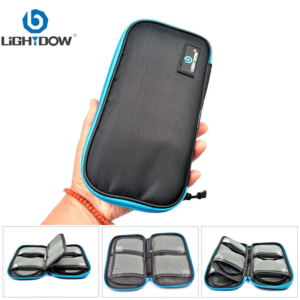 Lightdow Protector Camera Lens Filter Pouch Portable Filters Case Bags Dustproof  for 77 mm 49mm 82mm Lens Filter