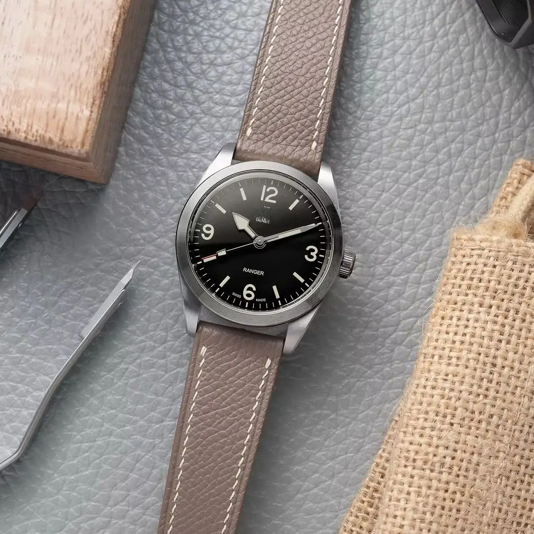 Ремешок для часов из натуральной кожи Epsom Pattern, подходит для Cartier Tank Tudor Hermes, 18 мм, 20 мм, 22 мм, быстросъемный ремешок для часов.