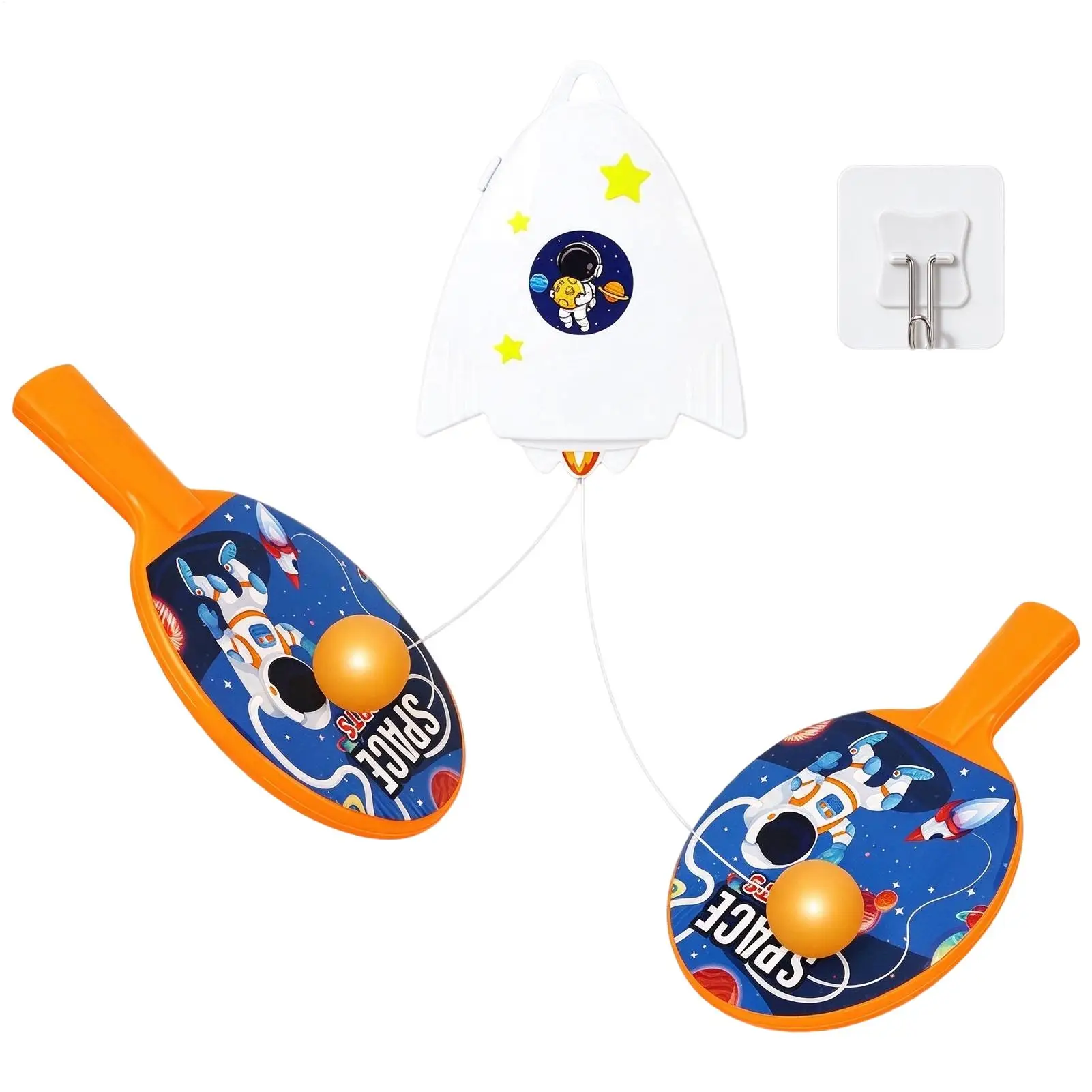 Table Tennis Training Toy Table Tennis Hangable Exercise Toy Parent-Child Pong Exerciser For Hand-Eye Coordination Parent-Child
