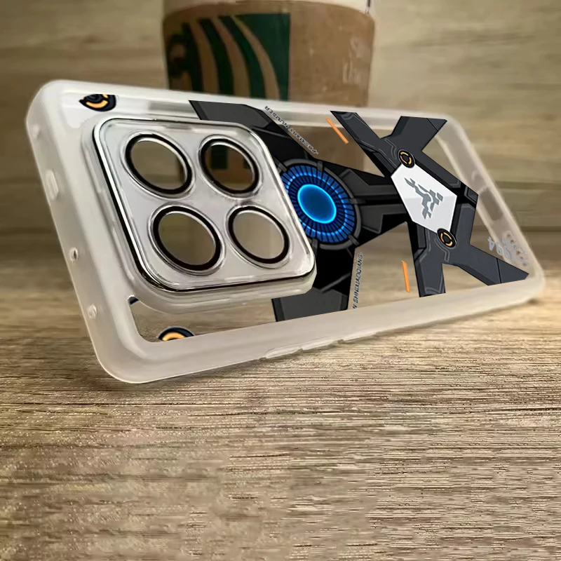 Silicone Transparent  Soft Case Lens Protecting For Redmi Note 14 Pro 4G 5G Plus 13 Pro 4G 5G Plus 12 Pro 4G 5G Plus No.6