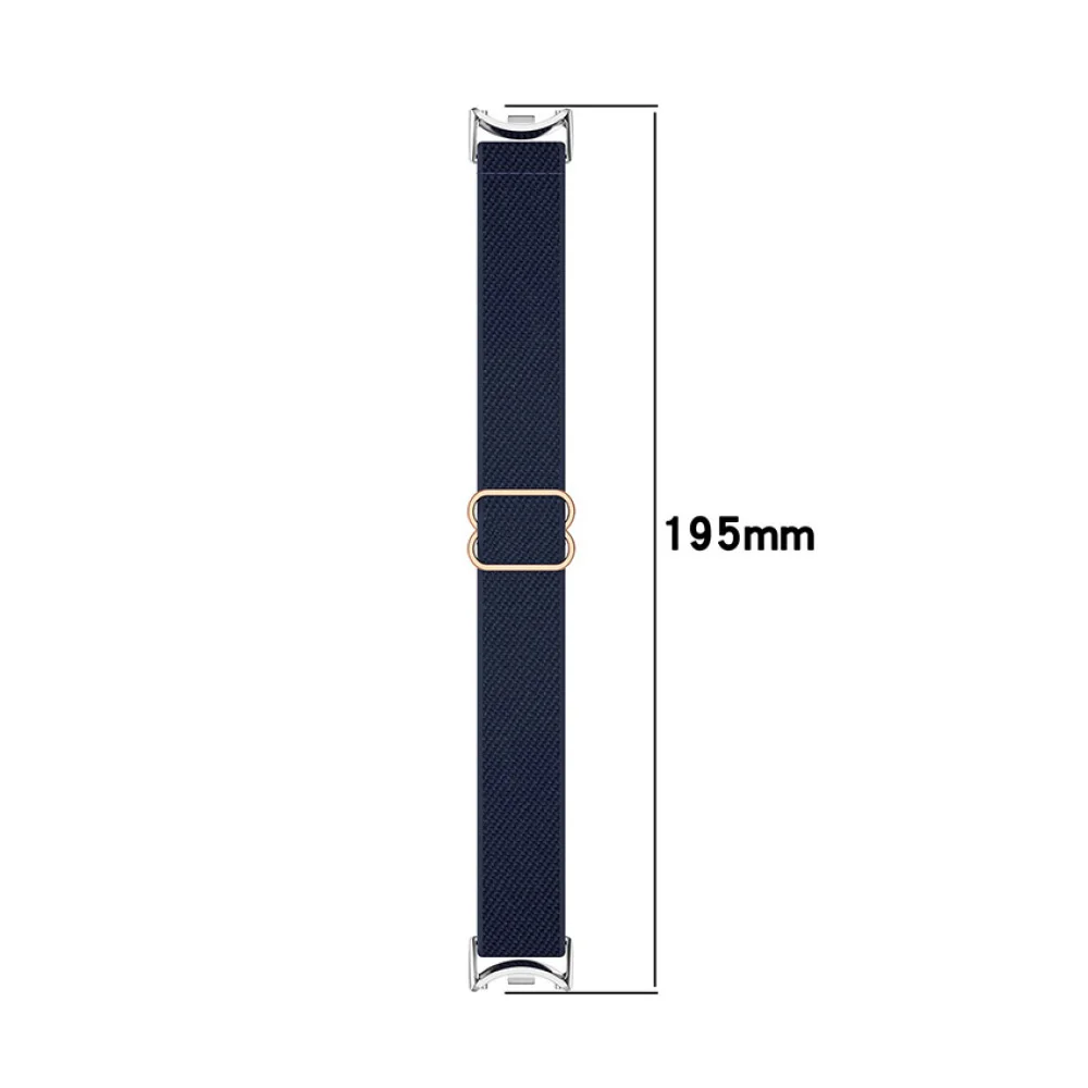 1pc 弾性ナイロン編み時計ストラップ コネクタ付き MI バンド 9/9 NFC/9 セラミック特別版/8/8 NFC 用