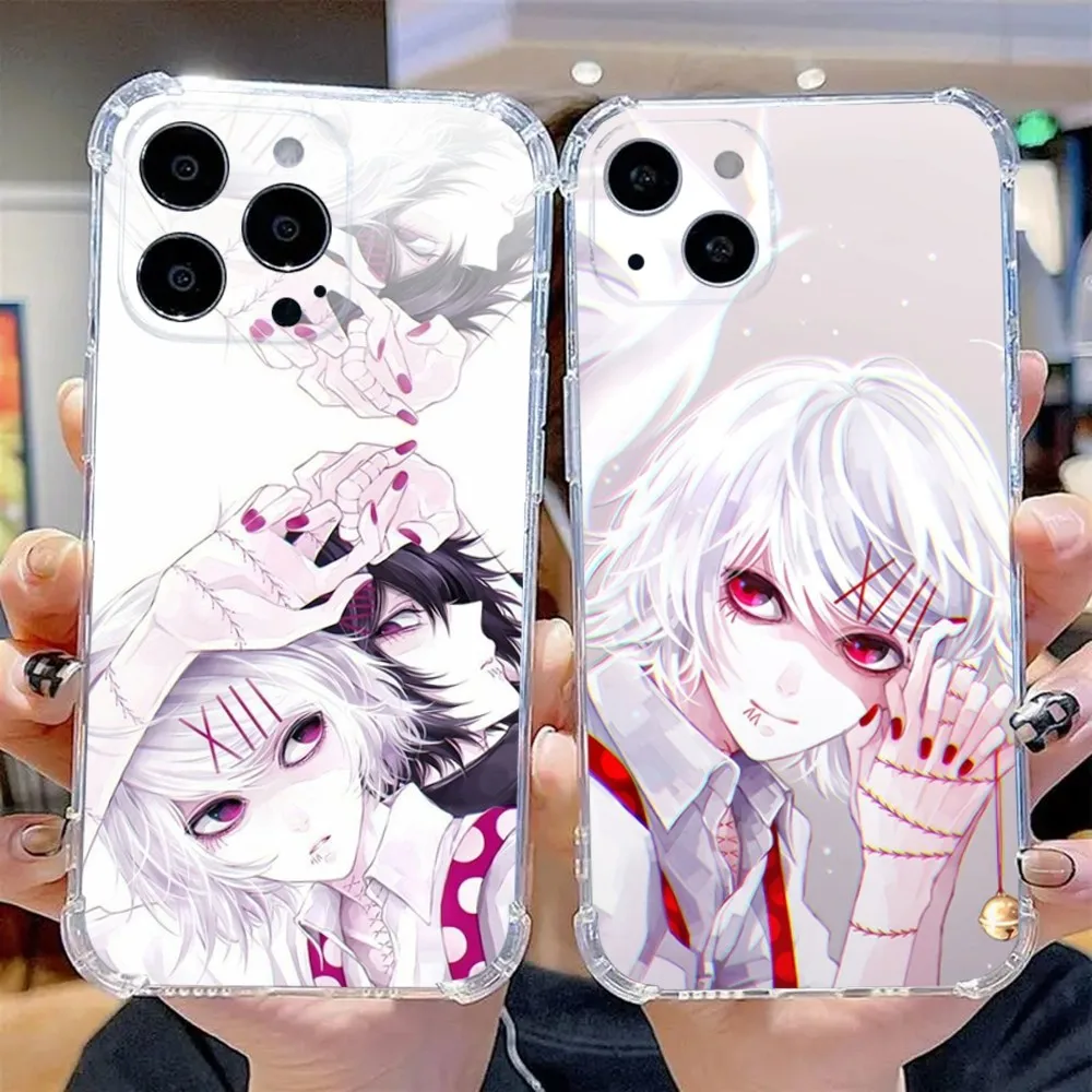 JUUZOU SUZUYA Phone Case For iPhone 15,14,13,12,11 Plus,Pro,Max,XR,XS,X,7,8 Plus,SE,Mini Transparent Silicone Soft