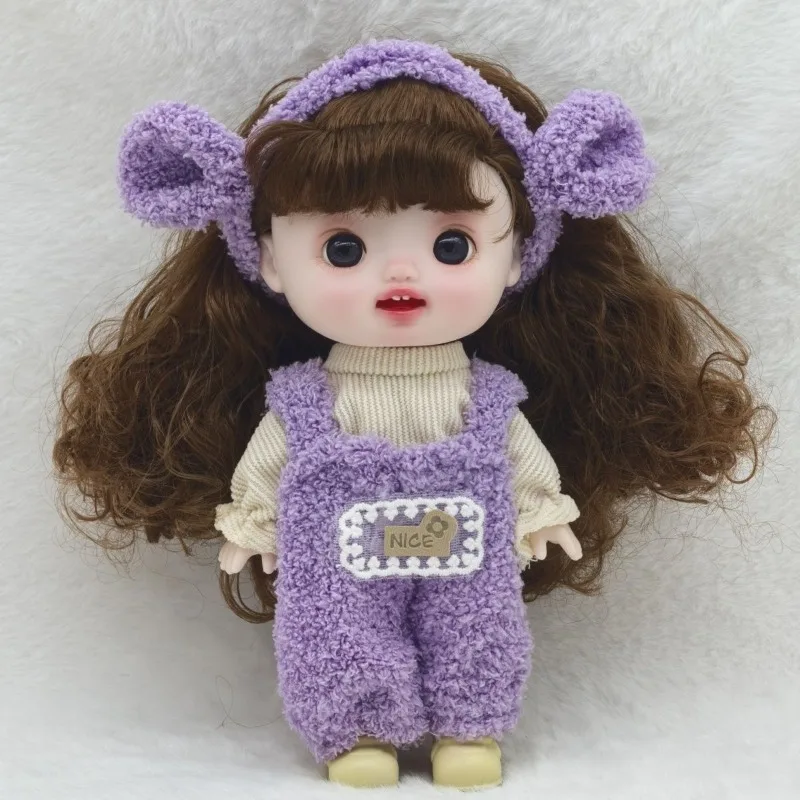 الدهون Bjd دمية 22 سنتيمتر متمحور دمية كبيرة كبيرة رئيس لطيف ألعاب الأطفال فتاة دمية مهرجان هدية الاطفال الدمى للفتيات اللعب منزل الطفل #4