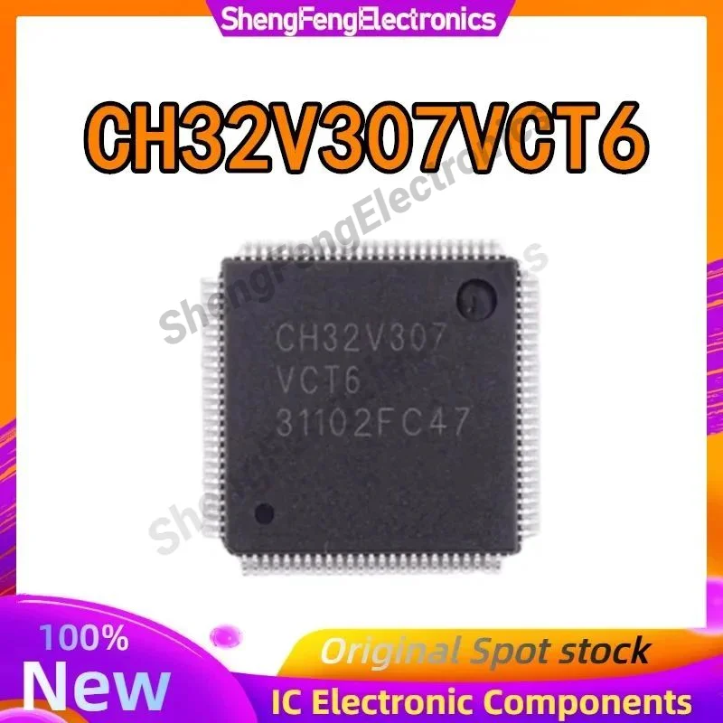 

5 шт. 100% новый оригинальный CH32V307VCT6 CH32V307VC CH32V307 CH32V CH32 IC MCU чип LQFP-100 в наличии