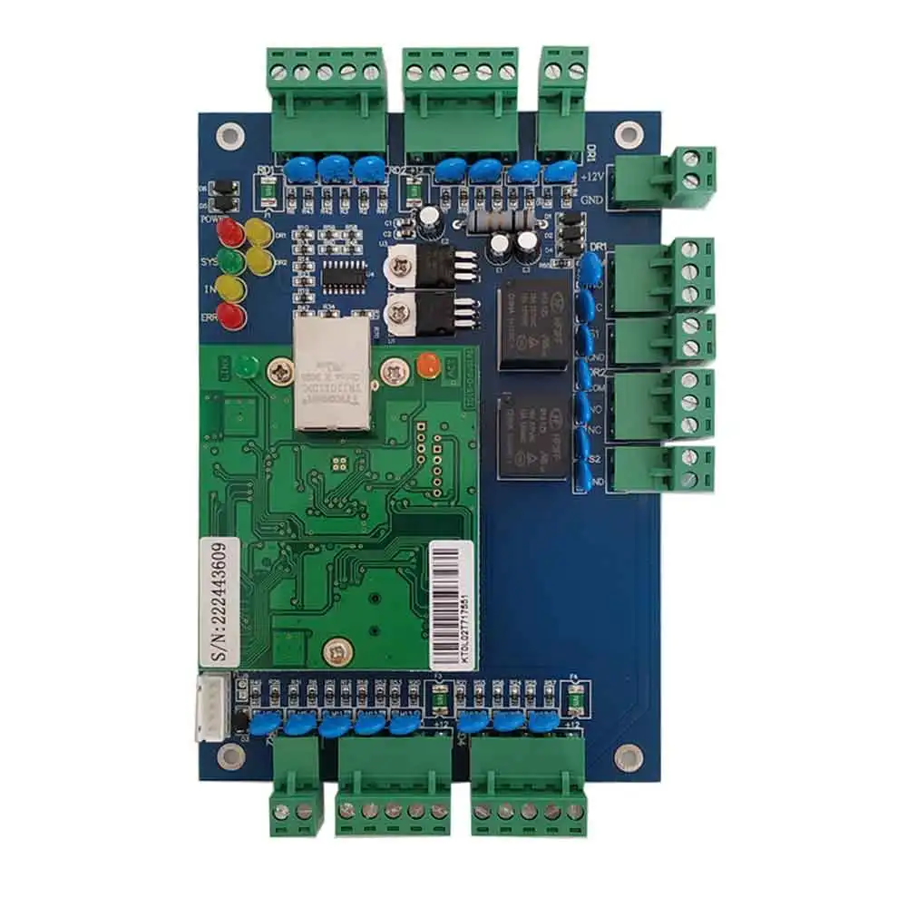 TCP/IP Two Door Access Control Board  Can Connect To Two Way Wiegand 26/34 Reader And Two Exit Button L02