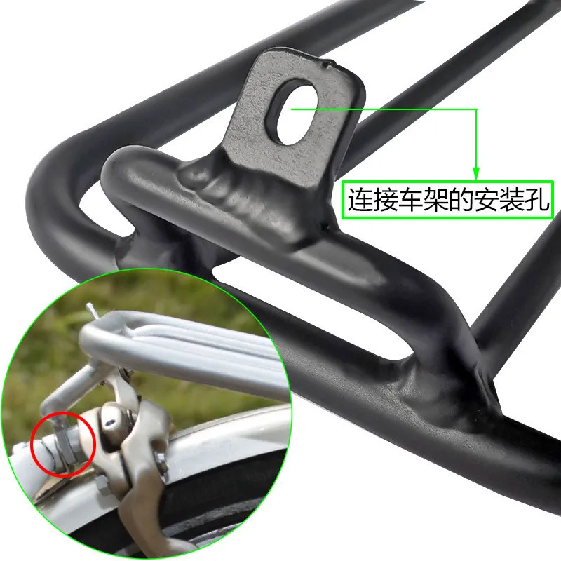 Folding bicycle rear rack for brompton 3sixy bike aluminum alloy luggage carrier cycling bag stand (can install Easy wheel)