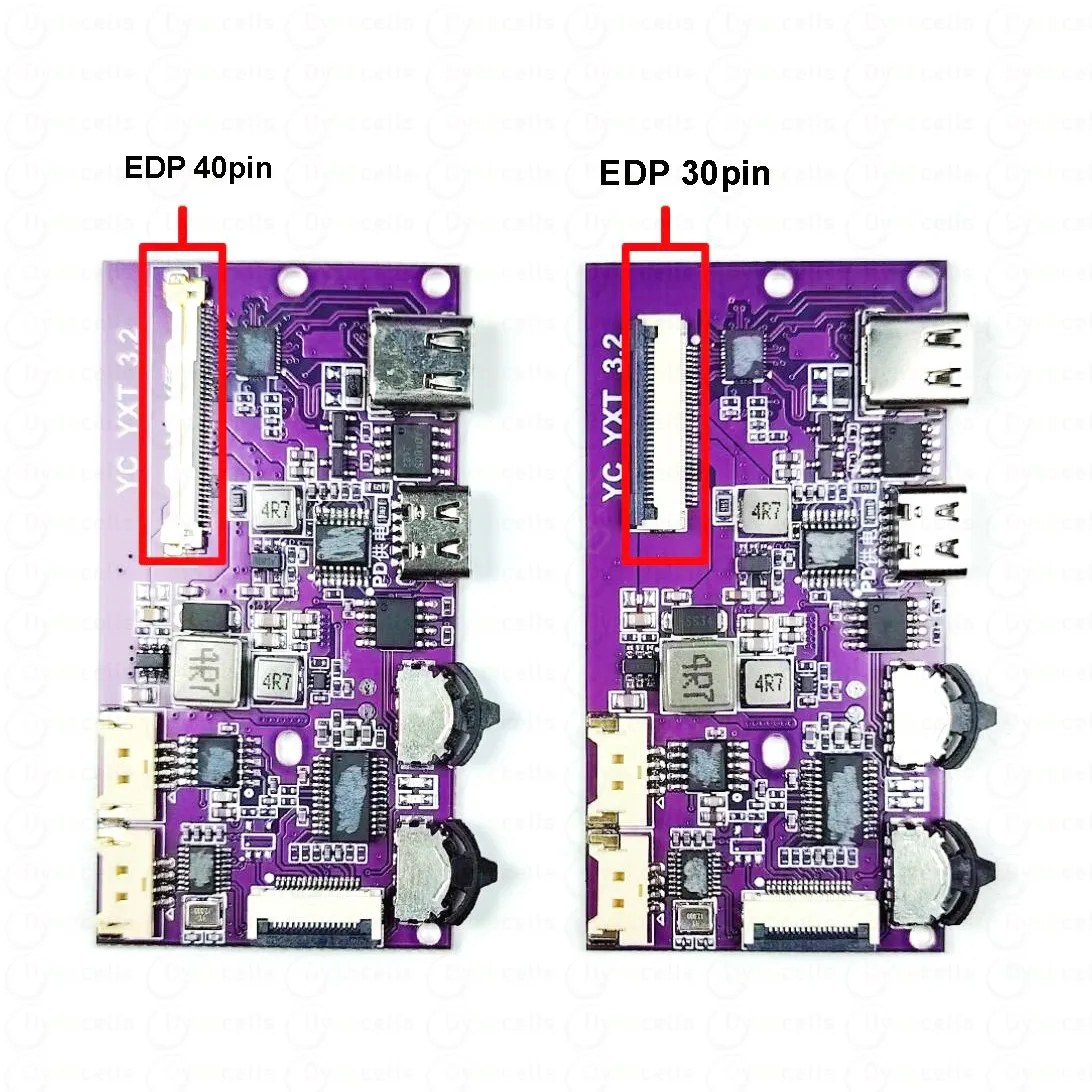 2K 4K USB Type-C To EDP Driver Board Isdn 30PIN 40PIN EDP video Signal Portable LCD Projector Display Screen PC Mobile Monitor