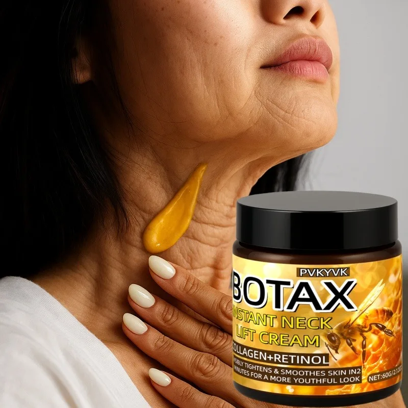 كريم سوبر بي فينوم كريم شد الرقبة الفوري لمدة دقائق يقلل من تجاعيد الرقبة والشيخوخة ويطب ويغذيها