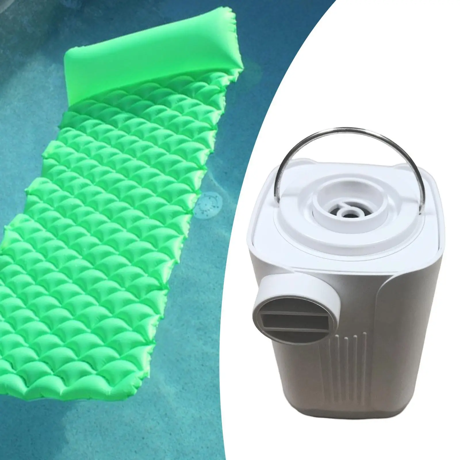 

Воздушный насос для надувных лодок, портативный многоцелевой мини-ночник, воздушный насос для спальных подушечек, пеших прогулок, спорта на открытом воздухе, кемпинга, надувная кровать