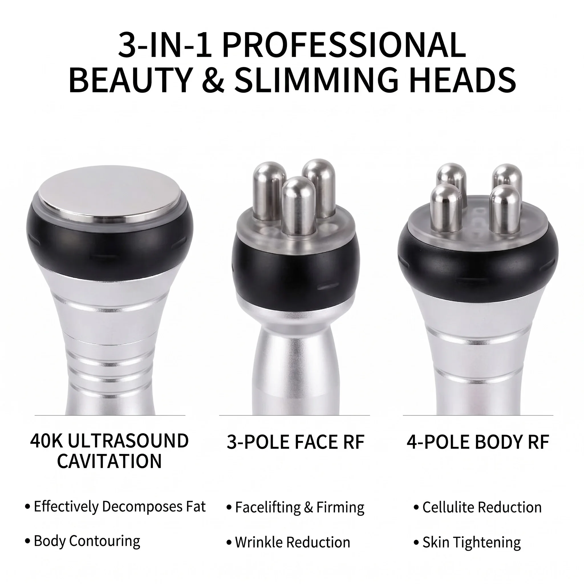 40K Ultrasonic Cavitation Slimming Machine Body Fat Burner RF Skin Lifting Beauty Device Anti Aging Belly Waist Weight Loss 110V