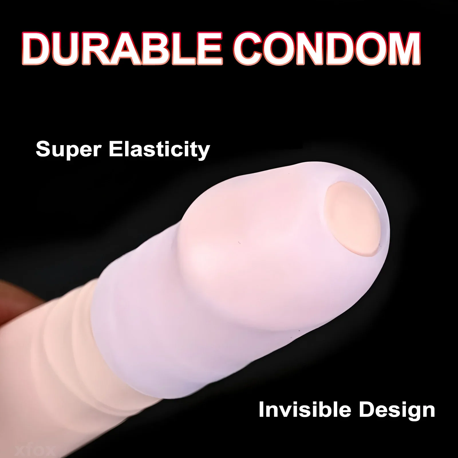 Super Elastic Soft and Sticky Silicone Desensitization Set, Half Pack, Open Mouth Exposed, Couple Adult Sexual Product