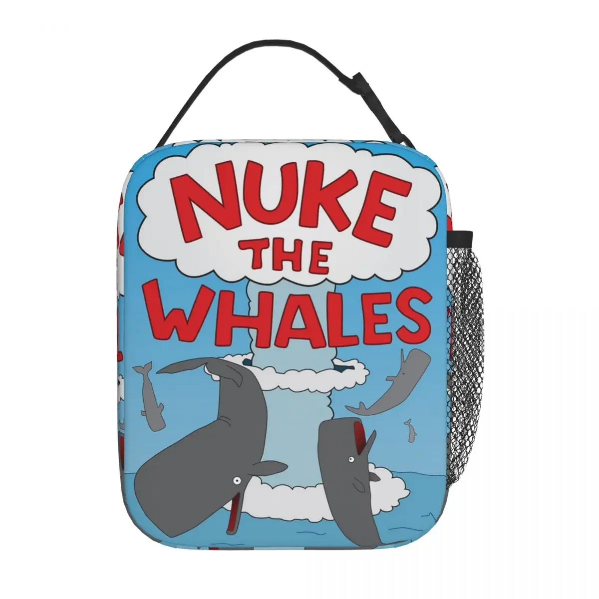 

Insulated Lunch Box Nuke The Whales Product Storage Food Box Multifunction Cooler Thermal Bento Box For School