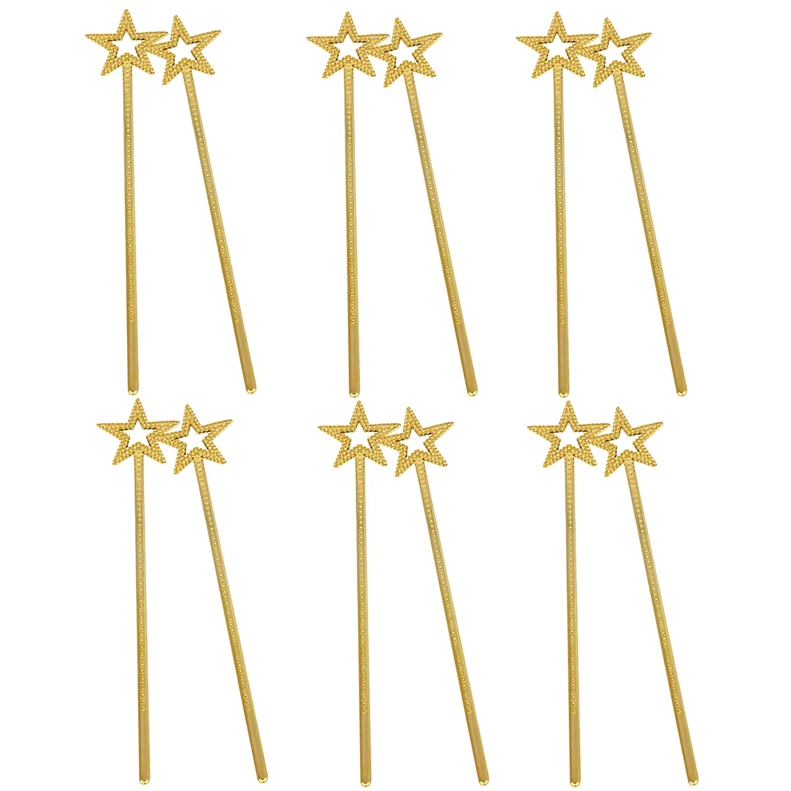 

12 шт. легких волшебных палочек со звездами и блестками для костюмов принцесс и фей, для ролевых игр, на день рождения, Хэллоуин, косплей