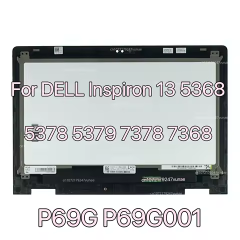 For Dell Inspiron 13 5368 5378 5379 7378 7368 P69G P69G001 LCD Screen+Touch Digitizer Assembly B133HAB01.0 NV133FHM-N41 A11 FHD
