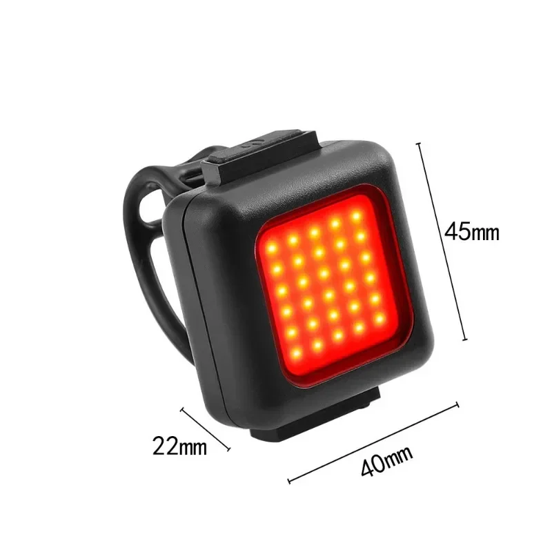 Miniluz LED portátil para bicicleta, luz delantera y trasera con carga USB, fuerte luz para correr de noche, equipo para montar en bicicleta al aire libre, 1 Uds.