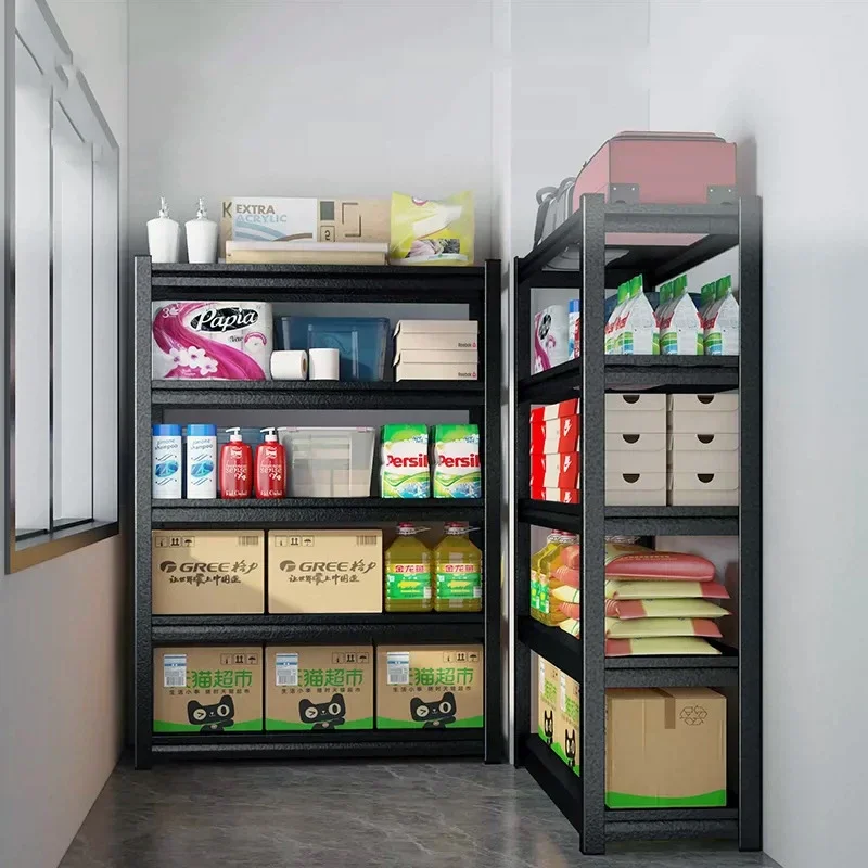 Endüstriyel 3 4 5 6 7 Katmanlar Çelik Garaj Depo Ev Cıvatasız Metal Raf Rafları Kolay Kurulum Depolama İstifleme Raf Rafları