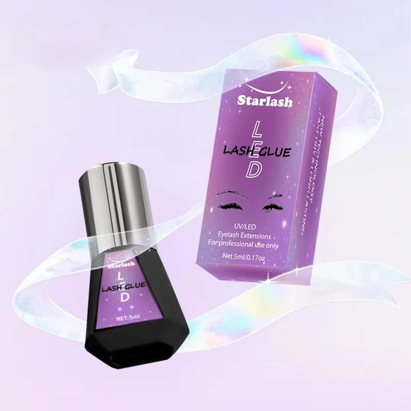 Best Seller Starlash UV - 005 LED Lash Extension Glue | 1s/2s Fast Cure | 7 - 10 Weeks Hold | Waterproof & Sensitive - Safe