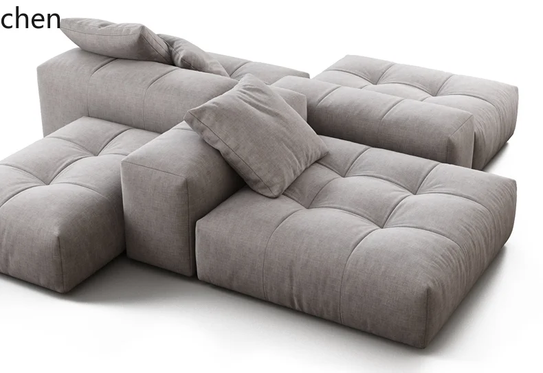 HXL large flat horizontal hall living room back-to-back combination bag wall double-sided sofa decoration home