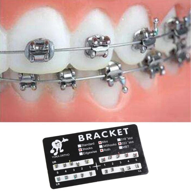 L8RD Metal Dental Bracket Brace Ligating Dentist Material Orthodontic Braces