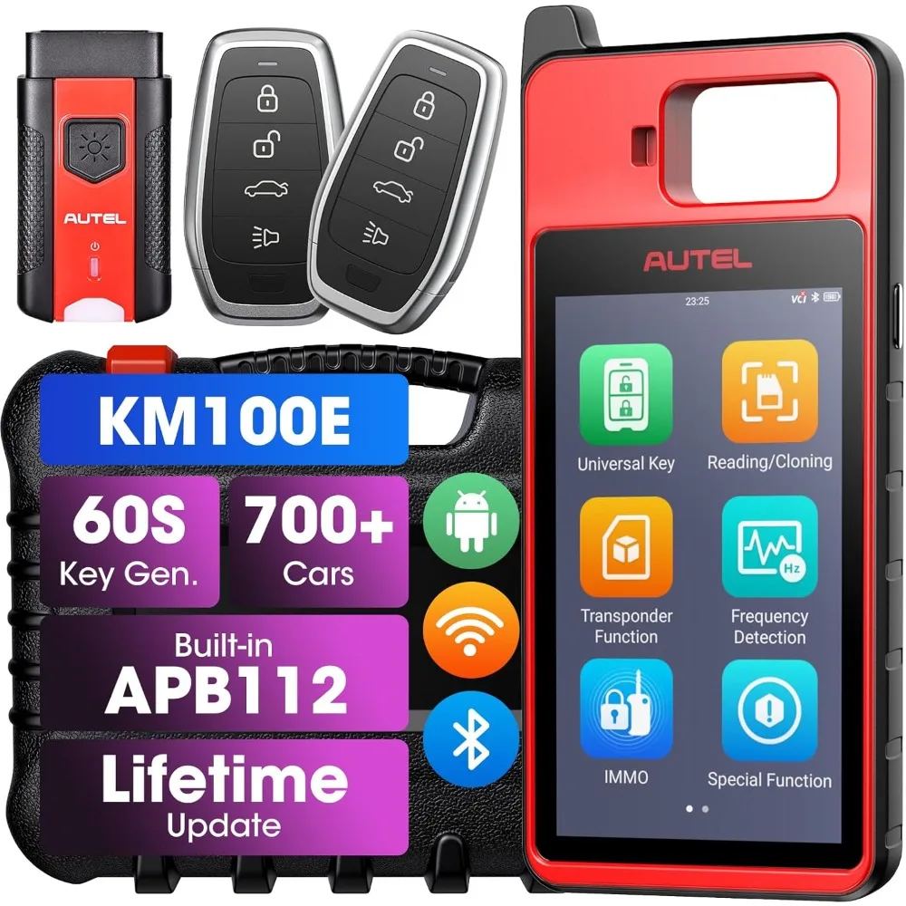 

Key Programmer,key programming tool 2024 FREE Renewal,60S Key generation,Transponder Chip Function,Guided Immobilizer