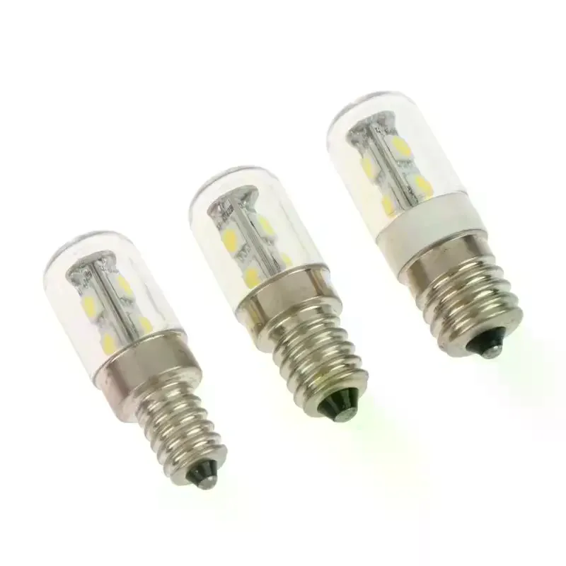 E12 E14 E17 LED Fridge Light Bulb 220V Refrigerator Corn Bulb LED Lamp Cold White Replace Halogen Chandelier Lights