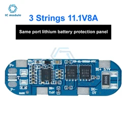 BMS 3S 8A 11.1V 18650 Li-ion Battery Charging Protection Board Battery Balancer PCB BMS Power Bank Charge Equalizer