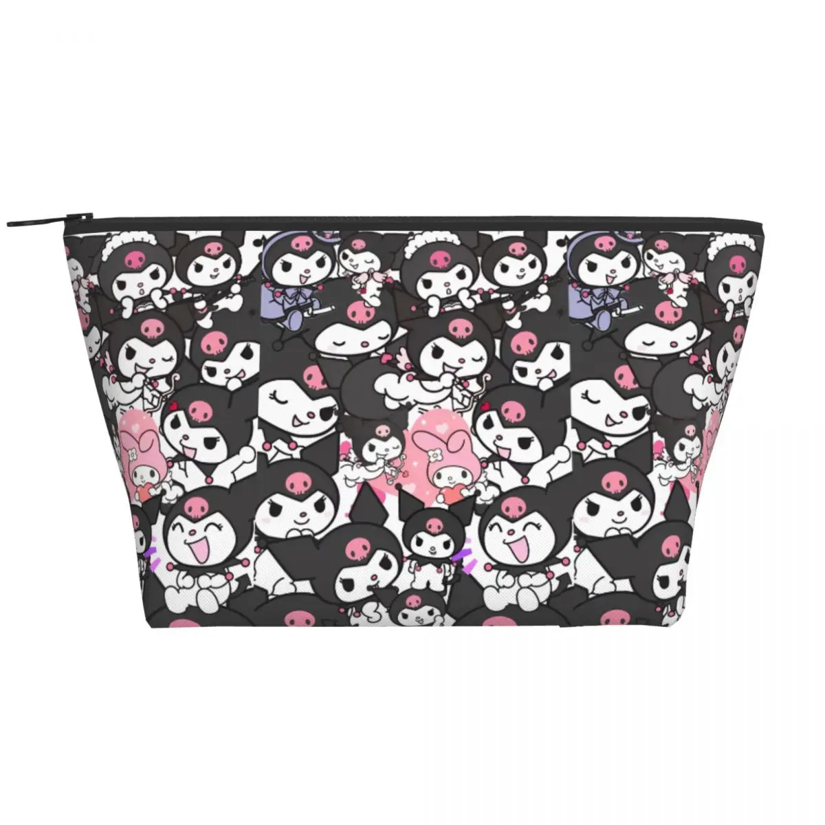 kawaii-anime-kuromi-bonito-animal-sacos-de-cosmeticos-para-maquiagem-organizadores-de-armazenamento-casual-da-mulher-multi-purpose-poliester-maquiagem-bolsa