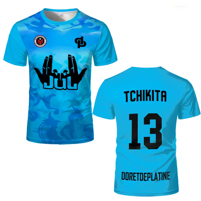 New Summer Maillot JUL Jersey Tchikita Youth Breathable Quick Dry Training Football T-shirt Men and Women Fashion Sports Tees - Image 6