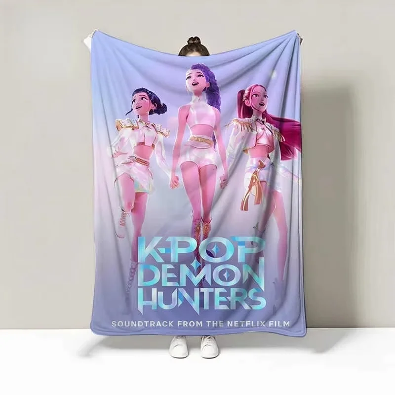 Couverture chaude k-pop Demon Hunter, couverture décorative multifonctionnelle douce, cadeaux d'anniversaire de haute qualité, nouvelle collection