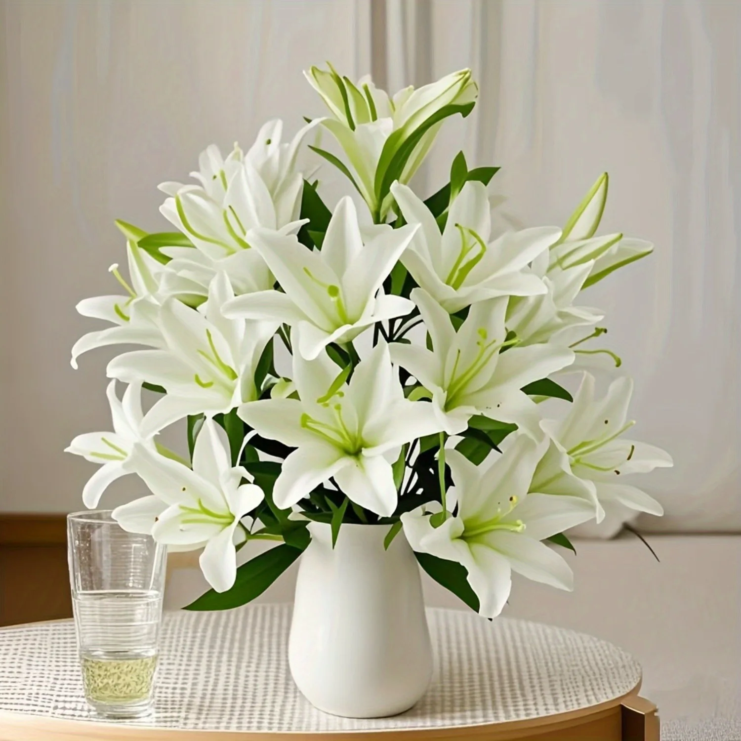 

Новый популярный креативный букет лилий с имитацией искусственных цветов, украшение для дома в различных цветах, подходит для ежедневного использования