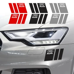 1 pair Car Body Trunk Scratch Sticker Decoration Decal Auto Accessories For Audi A3 8P A4 B8 A6 C7 8V B9 B7 B6 C6 A5 Q5 C5 A1 Q3