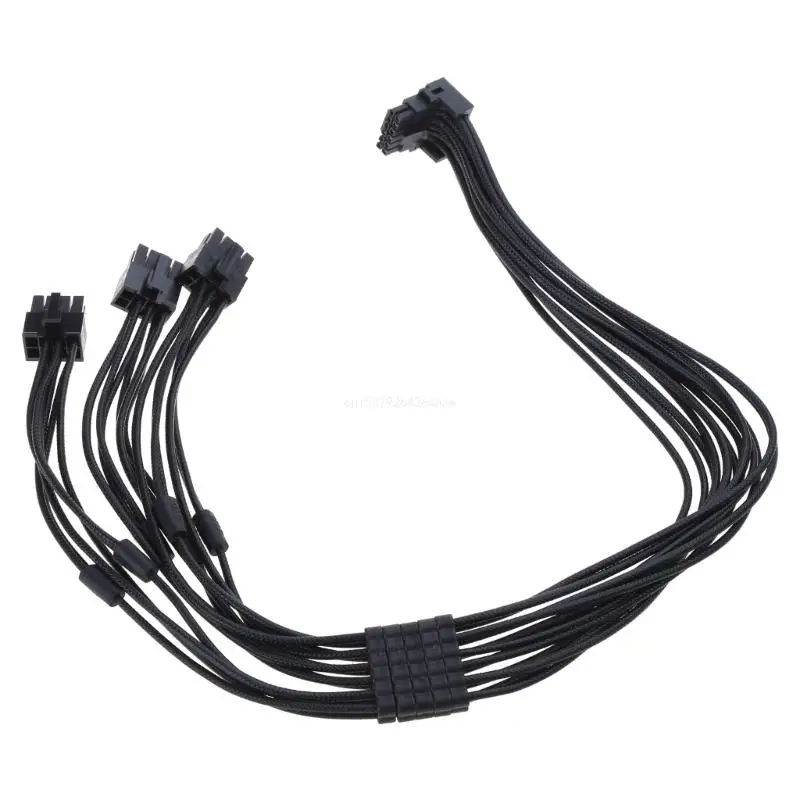 4x 3x8Pin Male to 12VHPWR PCIE5.0 16Pin ATX3.0 Modular Cable for RTX40 GPU Line Dropship