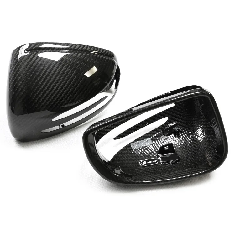 For Mercedes-Benz AMG GT SLK SLC SLS C190 R172 Dry Carbon Fiber Rearview Mirror Cover Rearview Mirror Housing Accessory