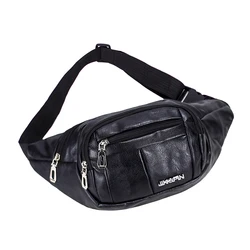 High Quality Men Waist Bags Multipurpose PU Leather Messenger Shoulder Cross-Body Belt Hip Bum Purse Pocket Fanny Pack Chest Bag