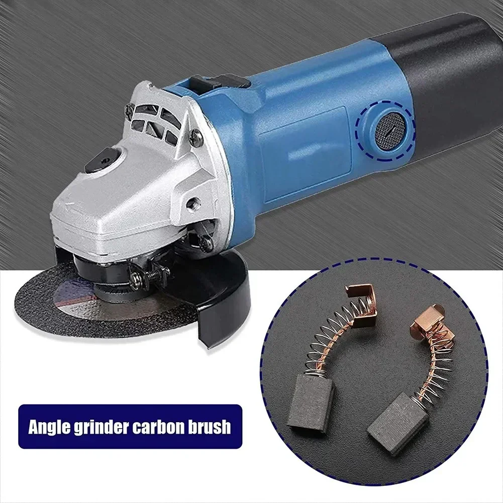 4pcs Angle Grinder Carbon Brushes12X8X5mm  Electric Motor Brush For WS125 Black G720 Power Tools Parts Accessories