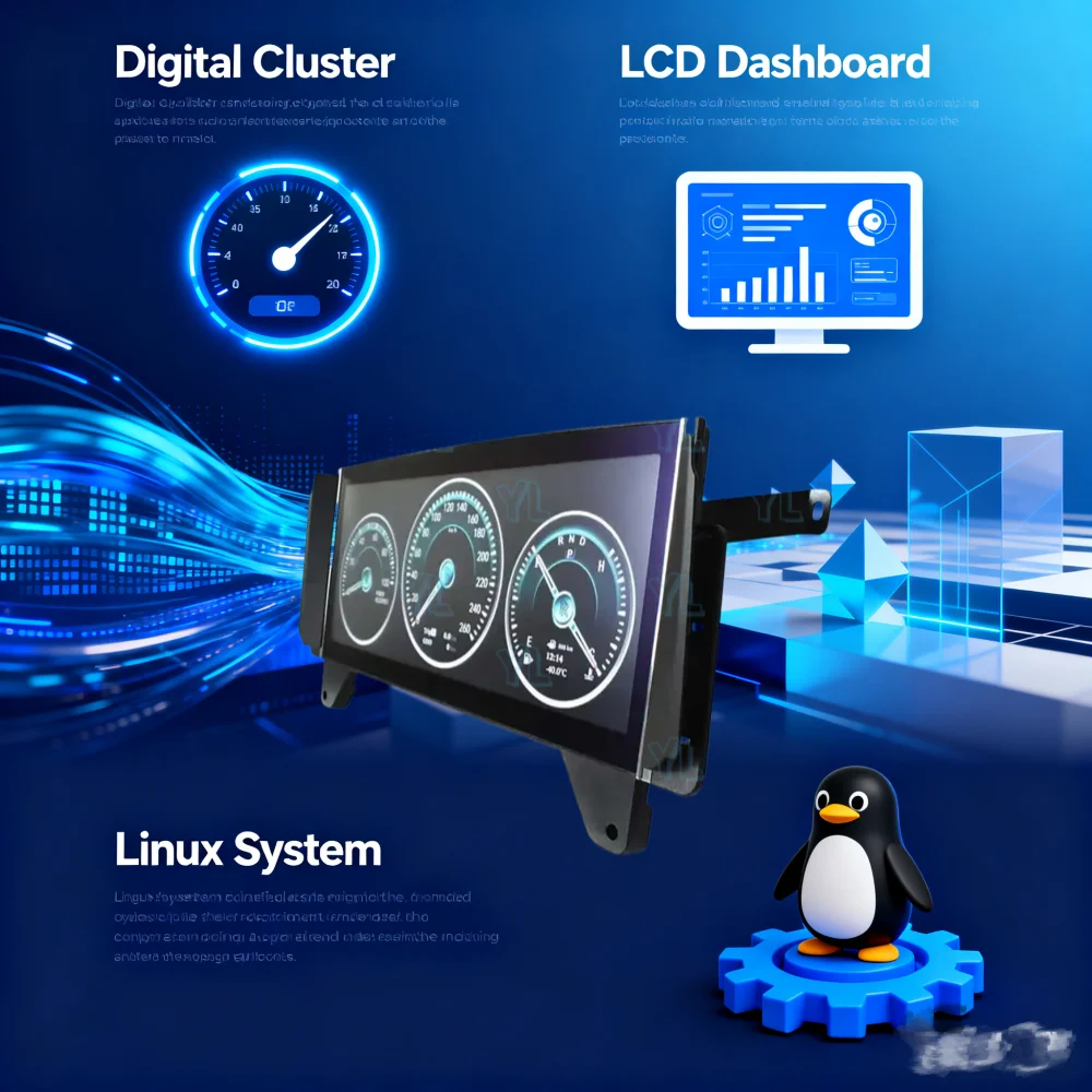 NEW RHD LCD Car For Rolls-Royce Phantom Family 2004 -2013 Digital Cluster Speedometer Dashboard Instrument Panel Display
