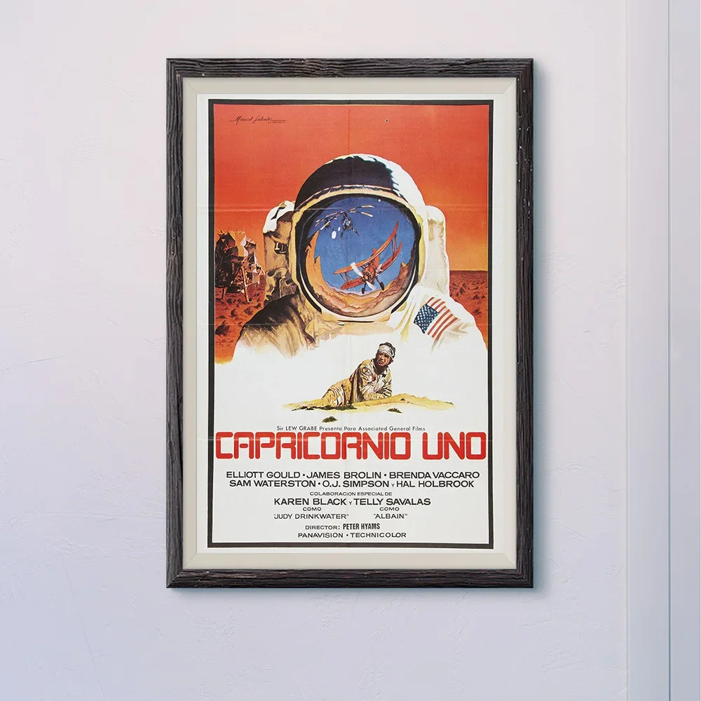 N040 CAPRICORN ONE (2) Vintage Classic Movie Wall Silk Cloth HD Poster Art Home Decoration Gift