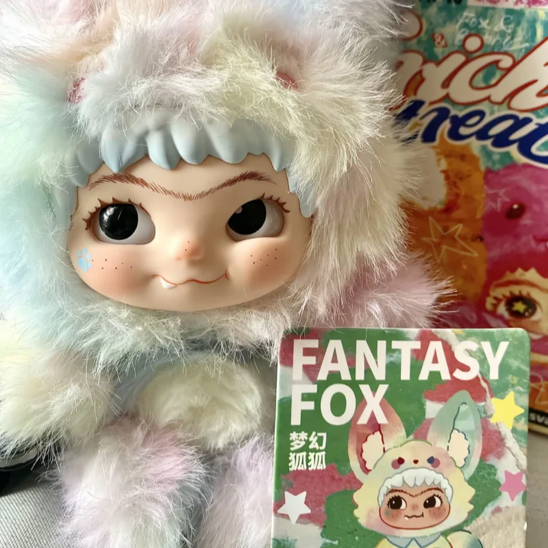 

Spot Genuine Wakuku Fox Fox Rabbit Plush Second-Generation Doll Plush Trendy Party Series Surprise Blind Box