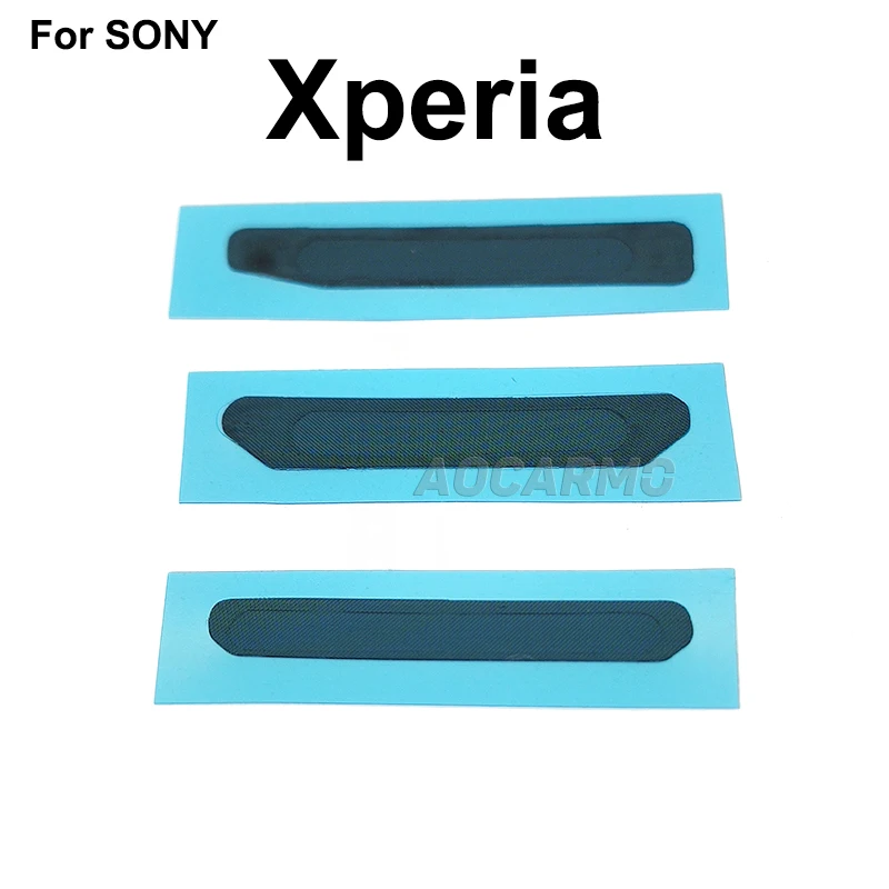 Aocarmo For SONY Xperia 1 II III 5 II X1ii X1iii X5ii Top Dust Mesh Ear Speaker Earpiece Grid With Waterproof Adhesive