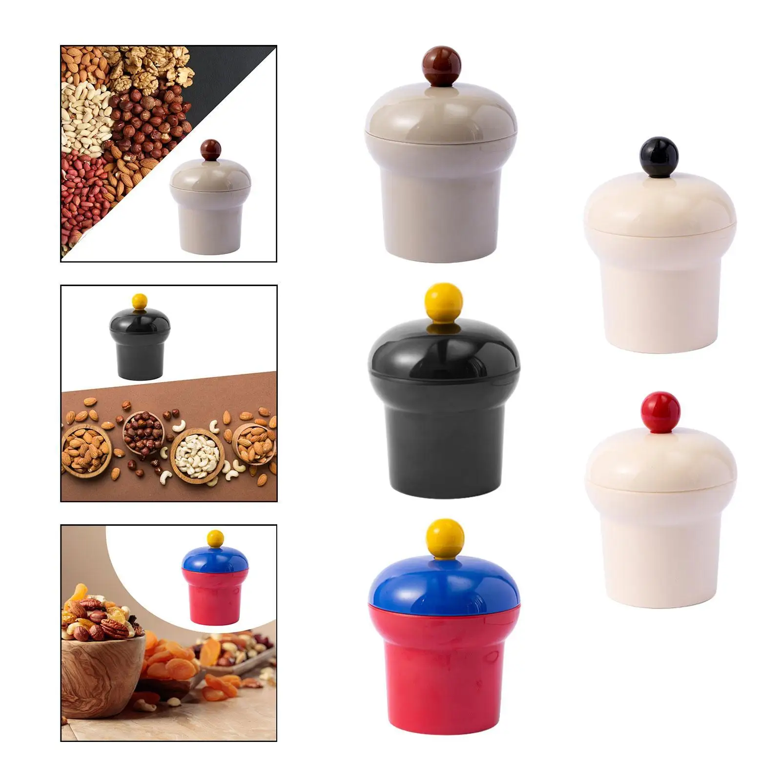 

Candy Jar Lidded 0.5 L Decor Snack Container for Hotel Party Family Reunions