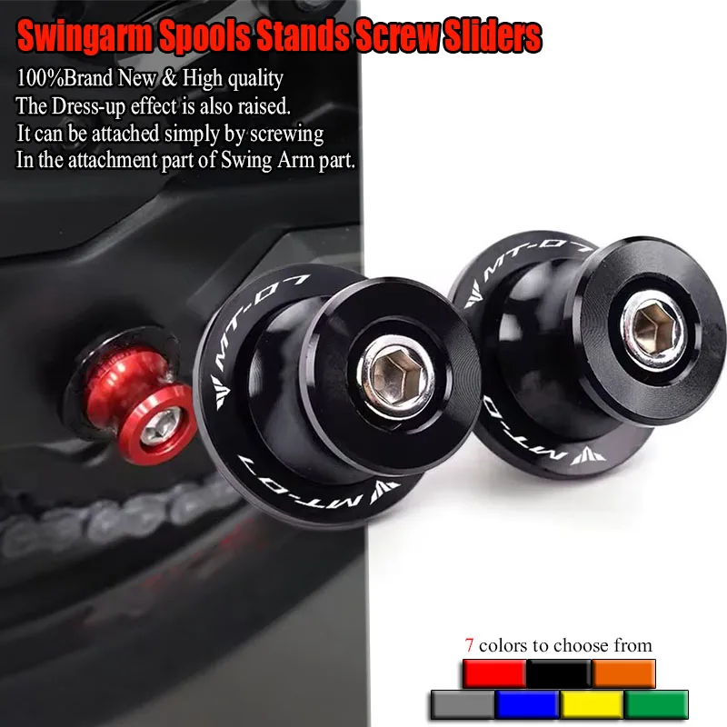 Accesorios de motocicleta de alta calidad M8 para Zontes G1 125 ZT125U ZT 125 U ZT 310R 310X ZT310R: Bobinas de basculante, deslizadores y tornillos de soporte