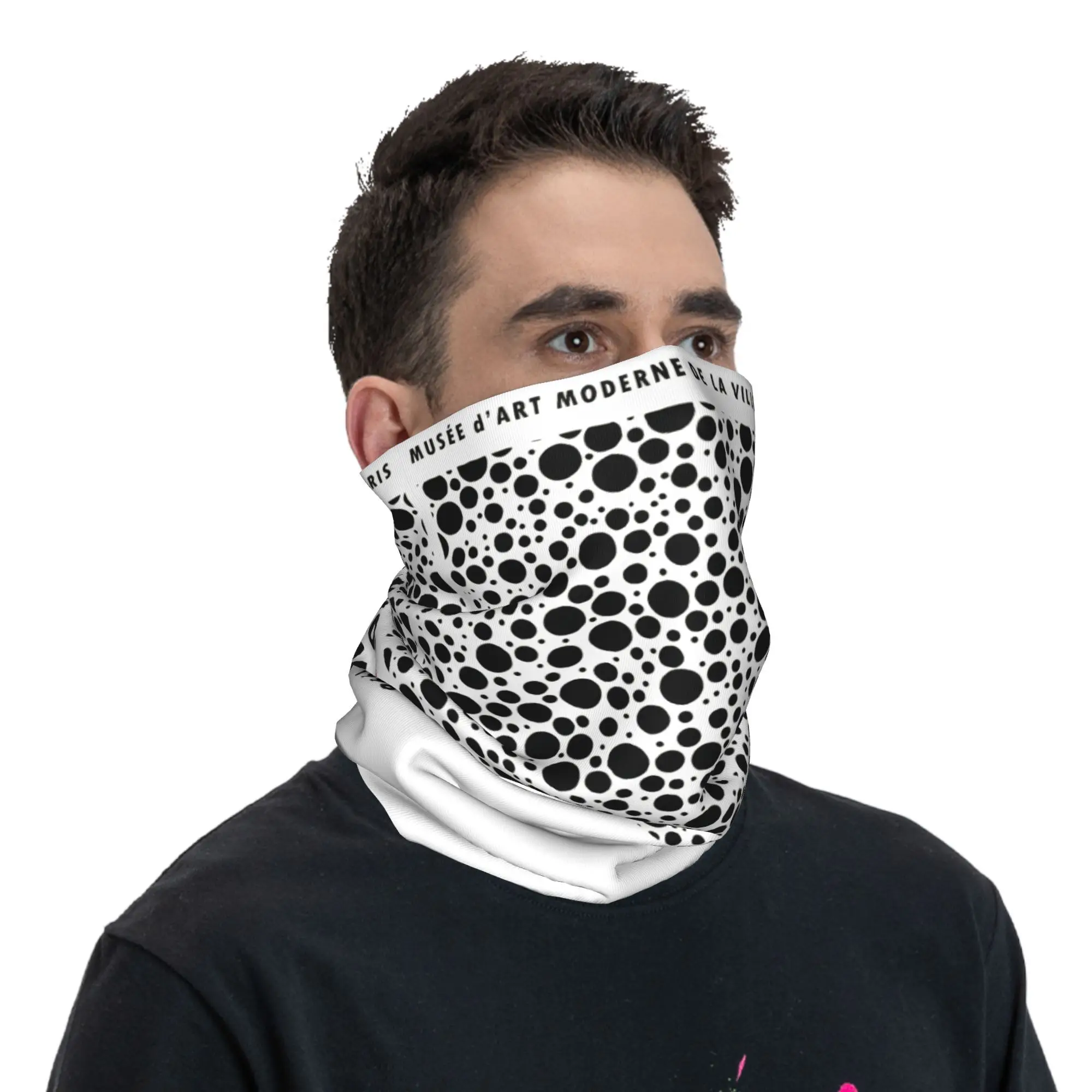 Yayoi Kusama Abstract Painting Bandana Neck Gaiter Printed Wrap Scarf Multifunction Balaclava Outdoor Sports For Men Women Adult