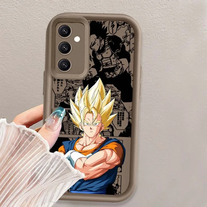 D-Dragon Ball Anime Saiyan Capa Para Samsung A71 A56 A55 A54 A53 A51 A35 A32 A31 A16 A15 A06 Olho Escada Caso de Telefone