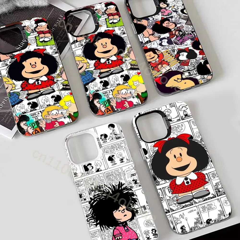 M-Mafalda Phone Case For iPhone 17,16,15,14,13,12,11,Pro,MAX,Plus TPU Soft To Skin-friendly Cover