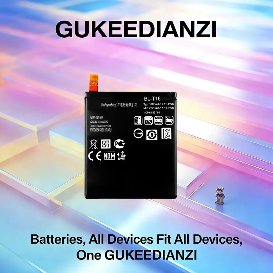 Batería de repuesto premium para teléfono móvil BL-T16 3000mAh para LG G Flex 2 VU 4 Vu4 H950 H955 H959 BL T16