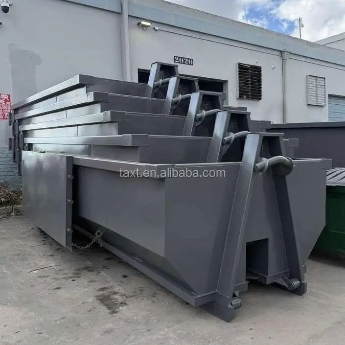 Hook Lift Dumpster Steel Garbage Container Factory Direct Supplier