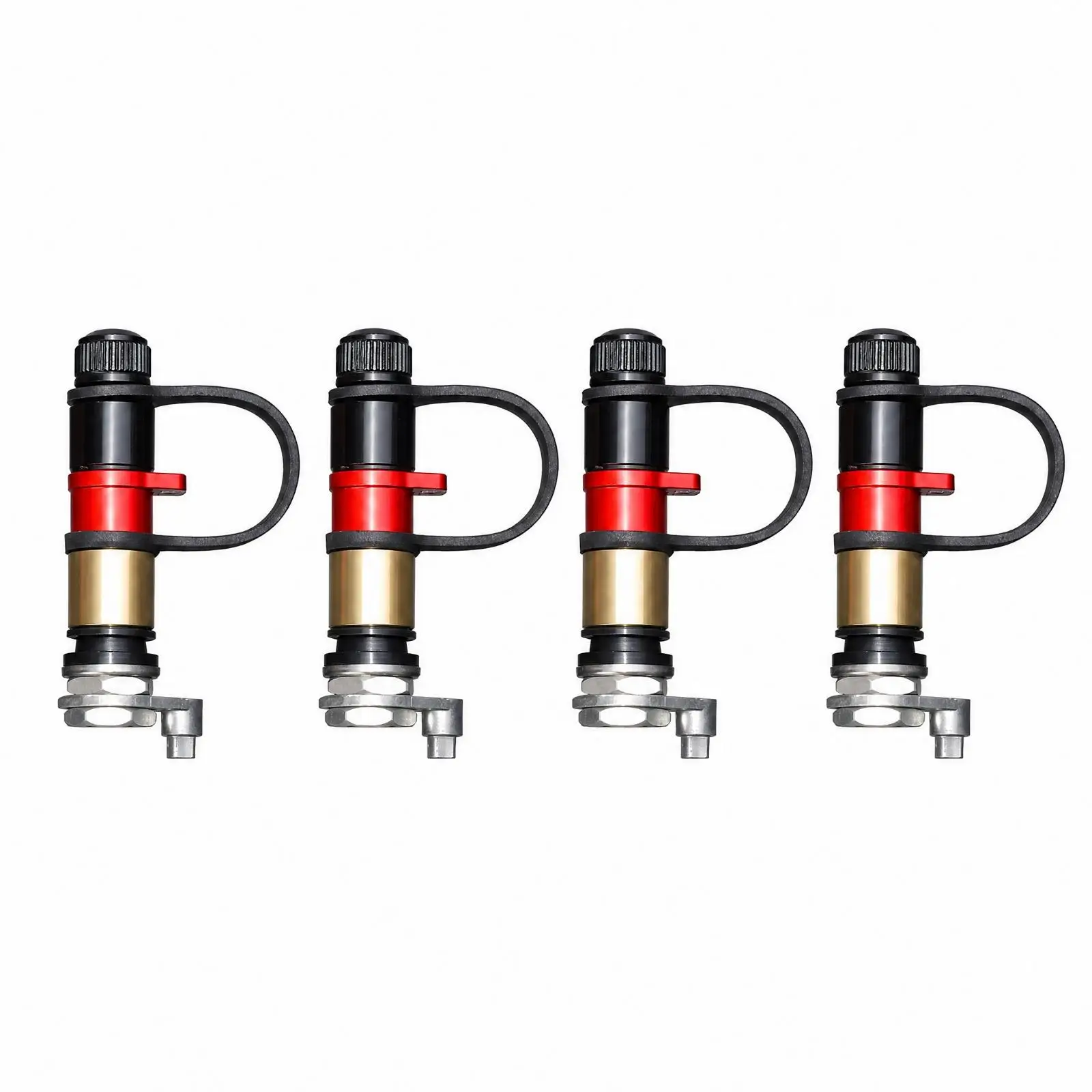 4 Pieces Air-down Deflation Port Nozzle Compact Lever-Operated Tire Deflator for
